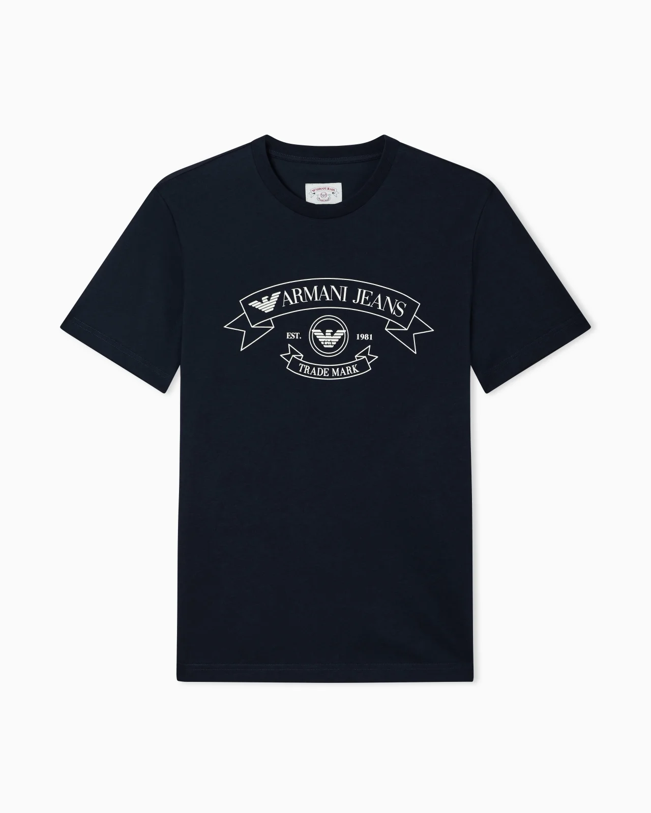 ARMANI JEANS JERSEY T-SHIRT WITH PRINT - 1