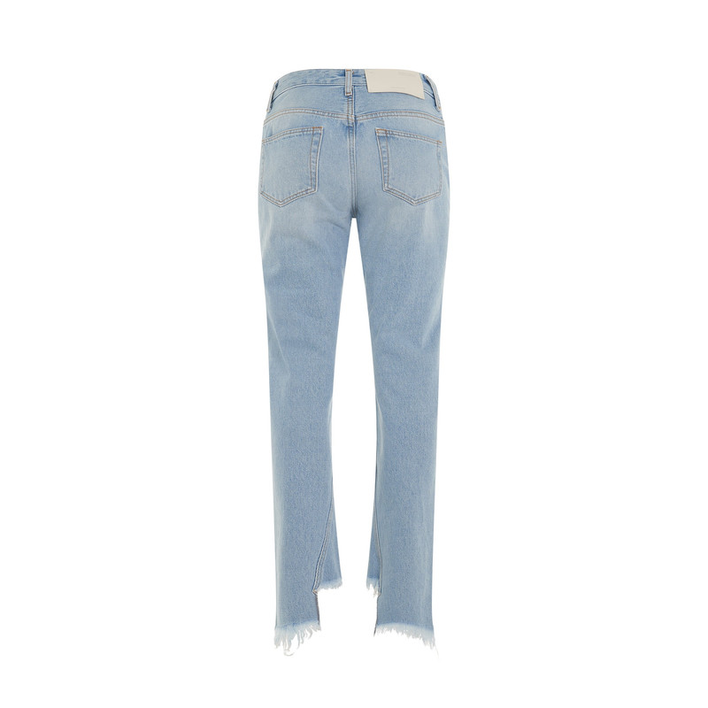 Off-White Bleach Twist Seamless Skinny Pants in Light Blue outlook