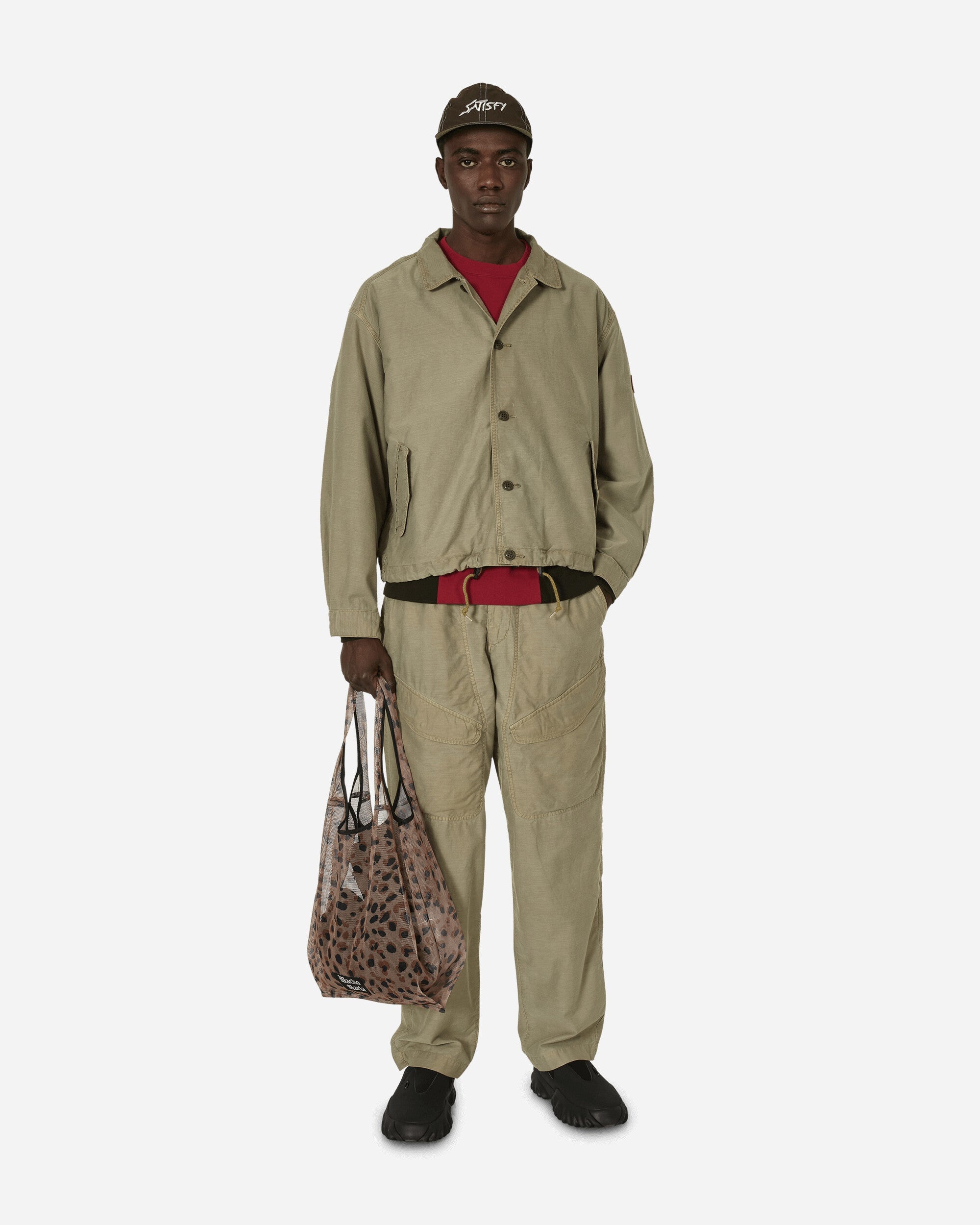 Overdye Light Cotton Button Jacket Khaki - 4