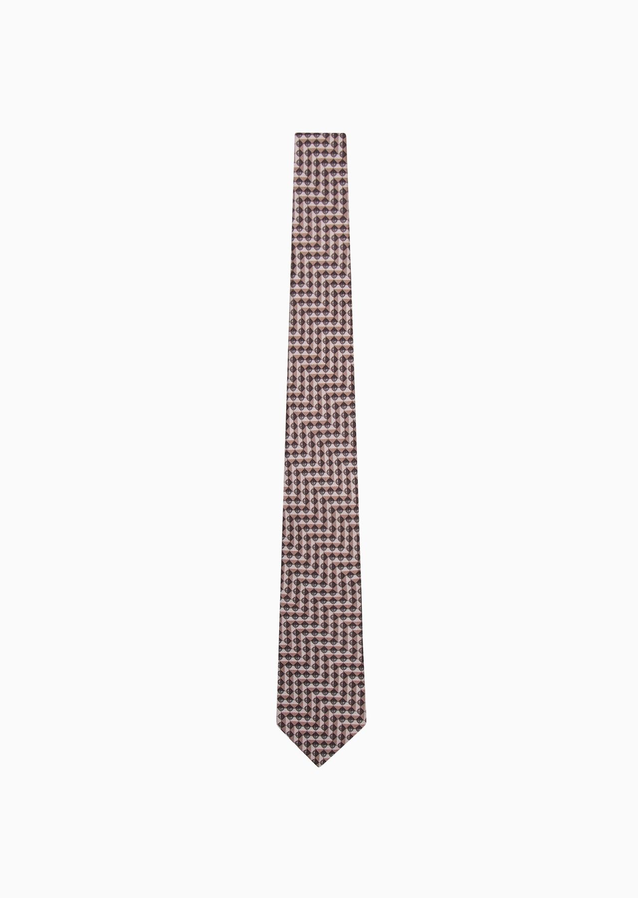 ASV printed silk tie - 1