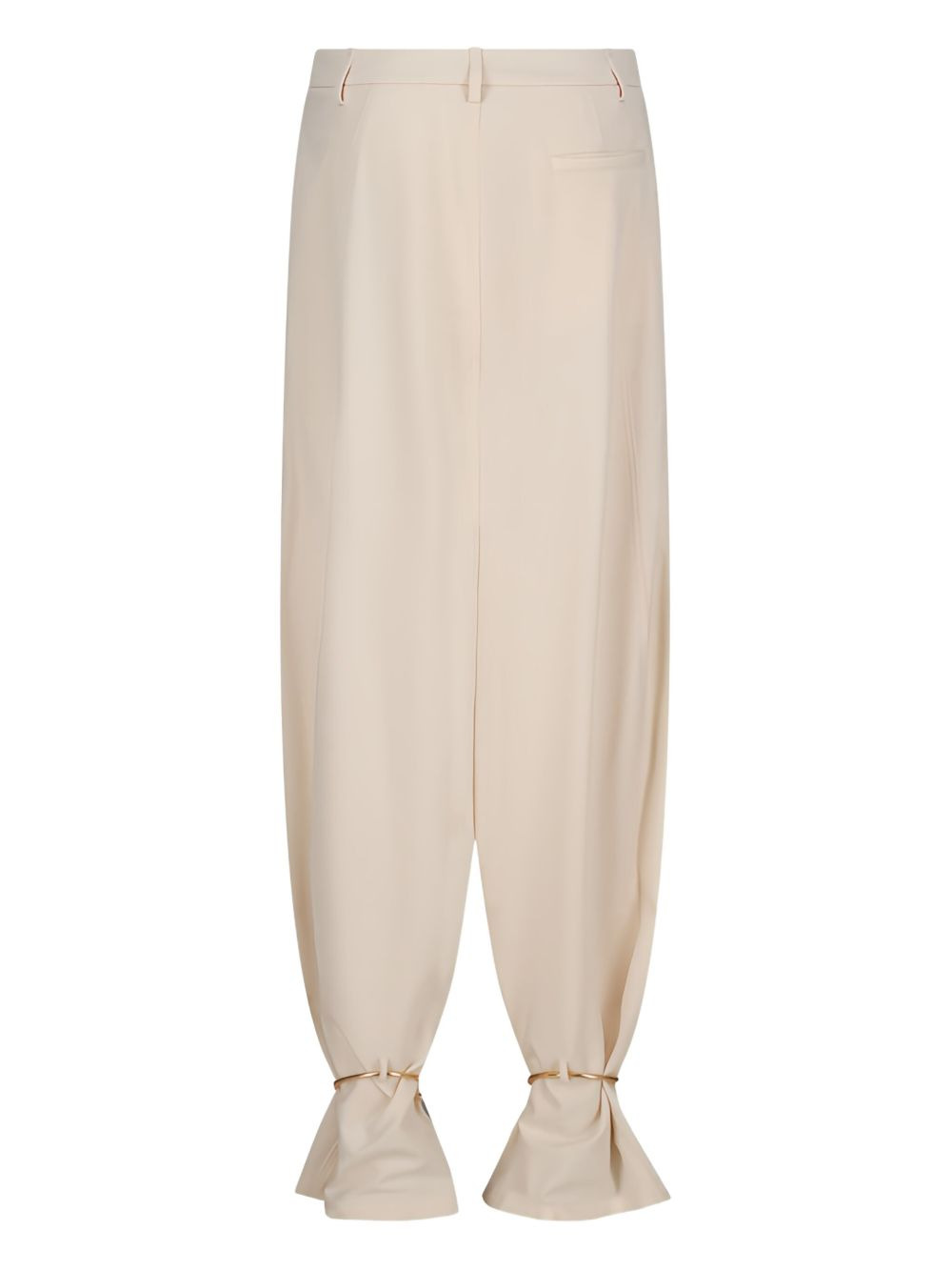 pleated ring-detail trousers - 2