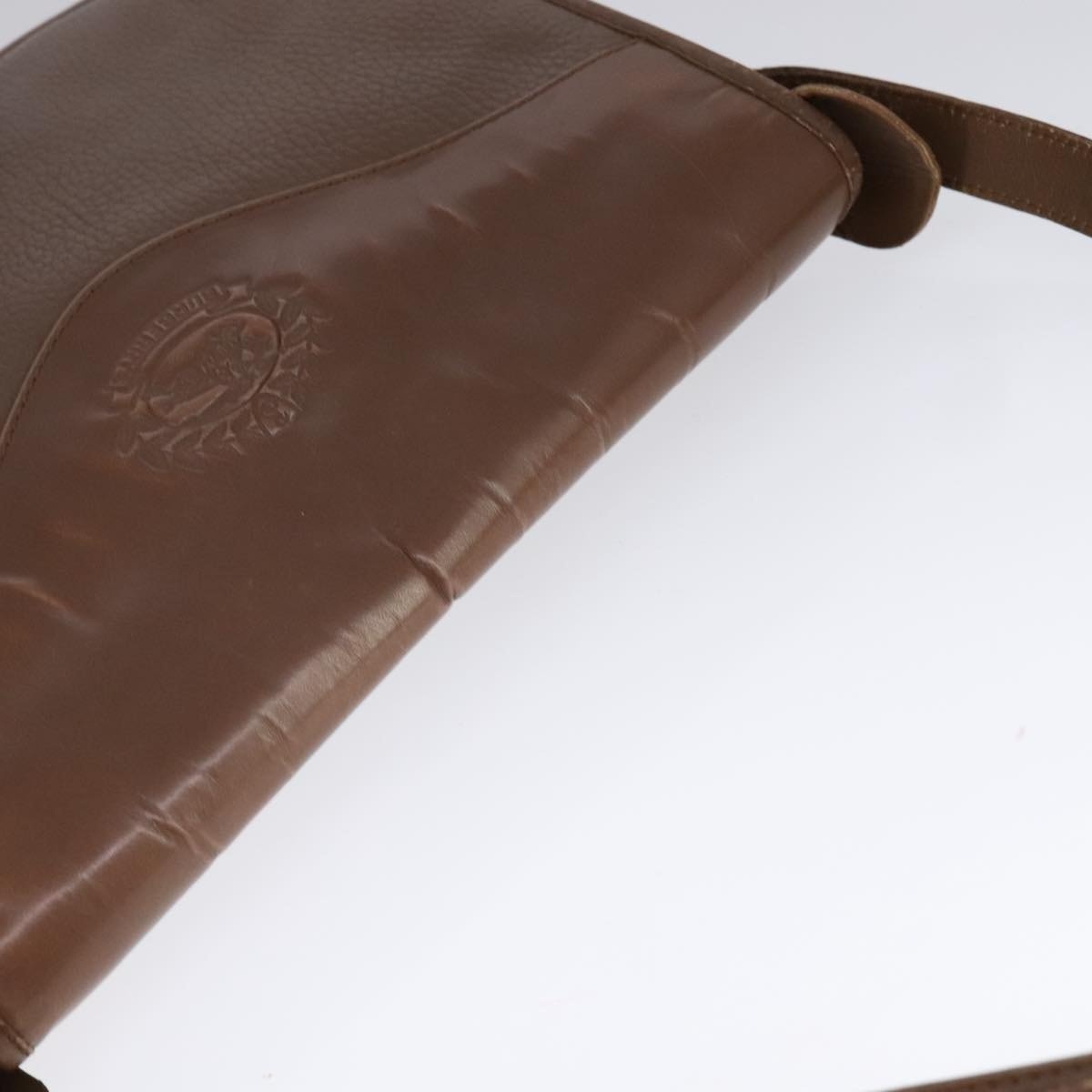 Burberry Shoulder Bag Leather Brown Silver - 6