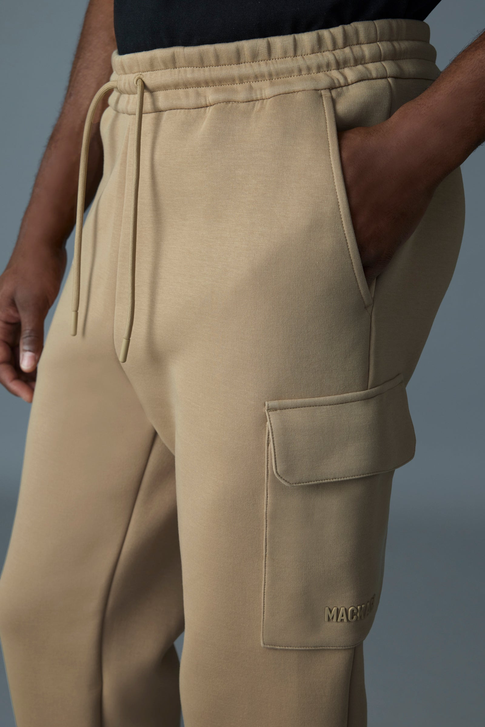 MARVIN-R Double face jersey cargo sweatpants - 5