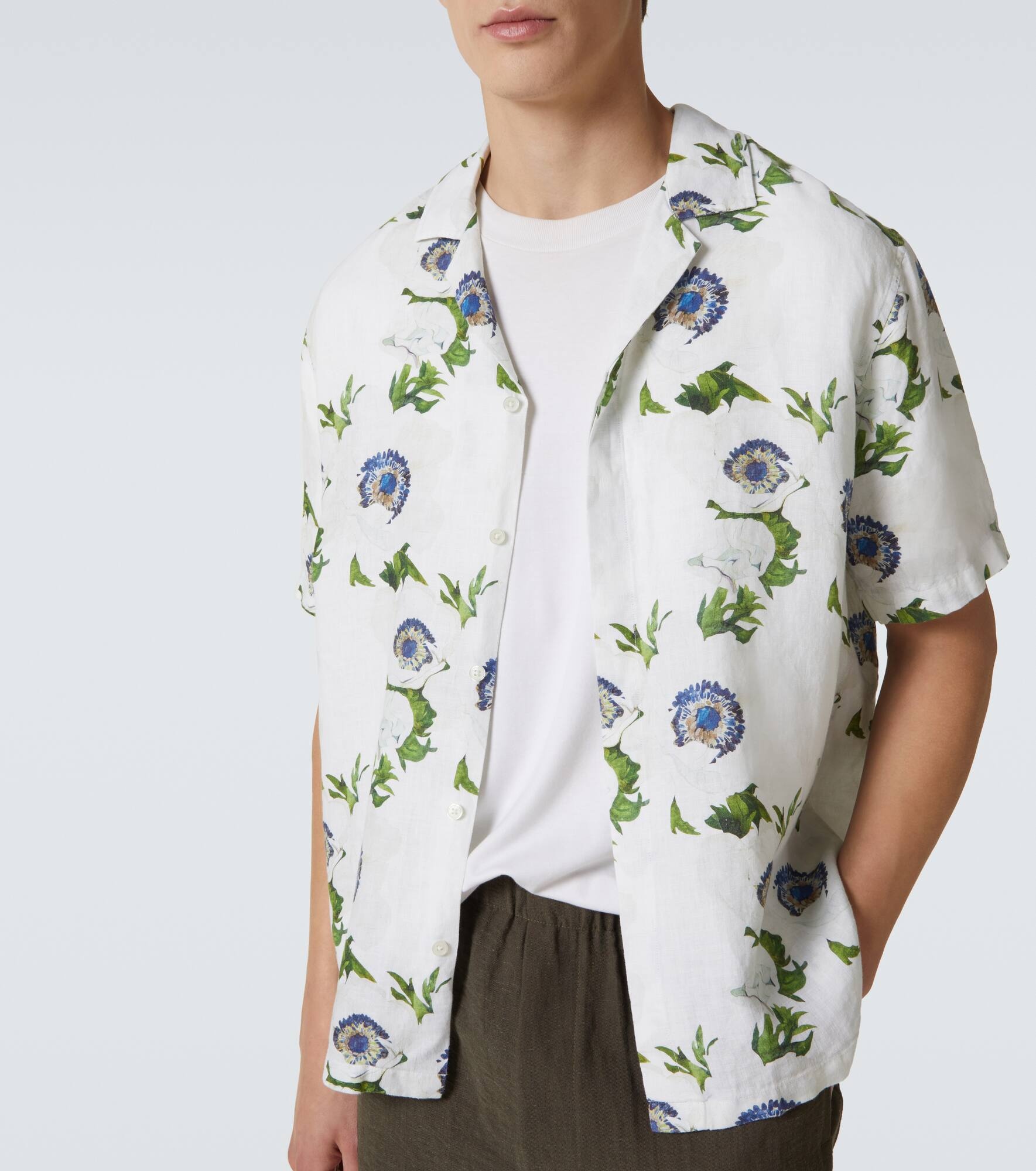 Maitan floral linen shirt - 5