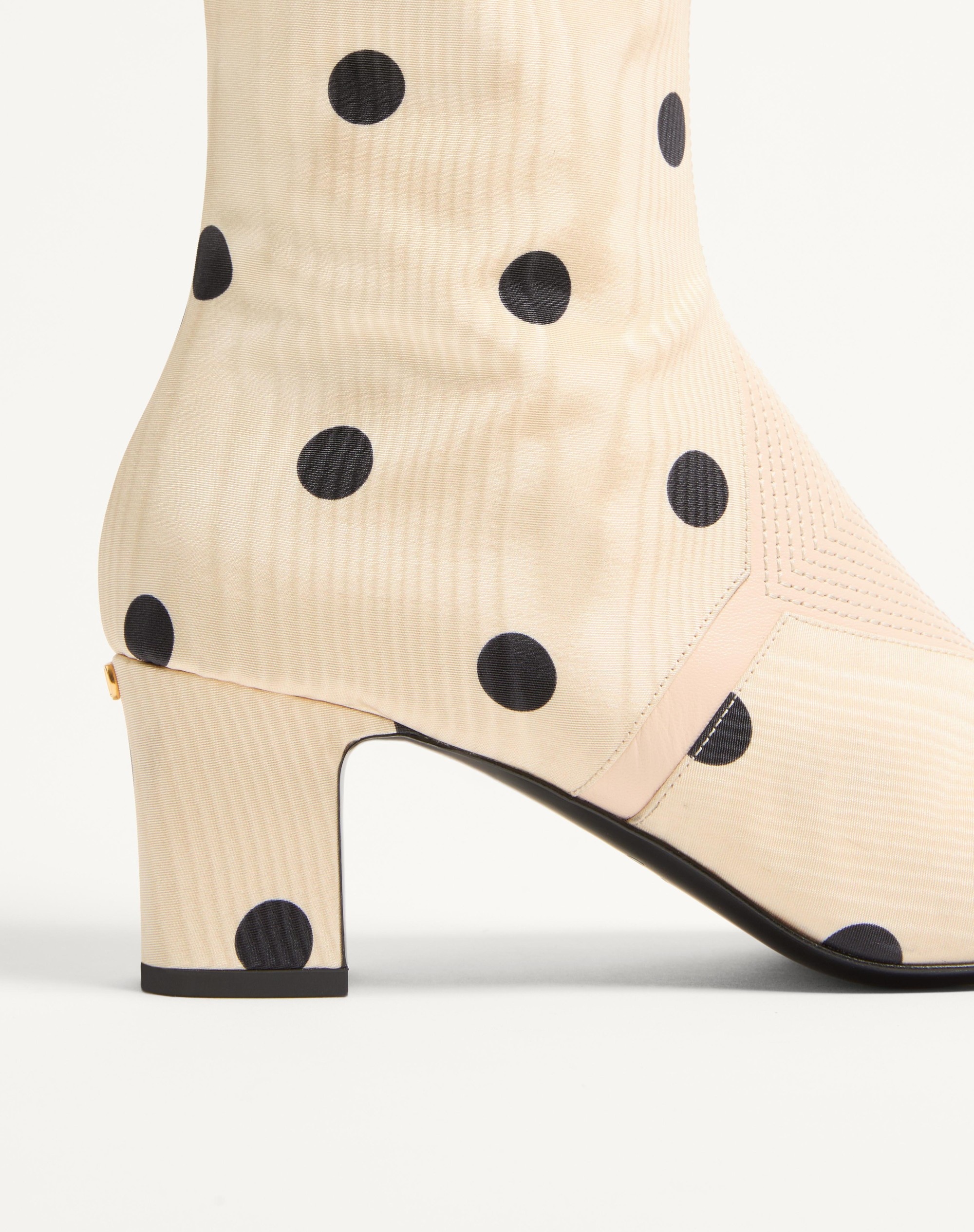 EQUIVOQUE BOOT IN MOIRÉ PLUS DE POIS FABRIC 60MM - 8