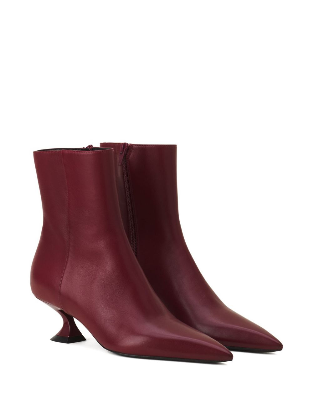 pointed-toe sculpted-heel boots - 2