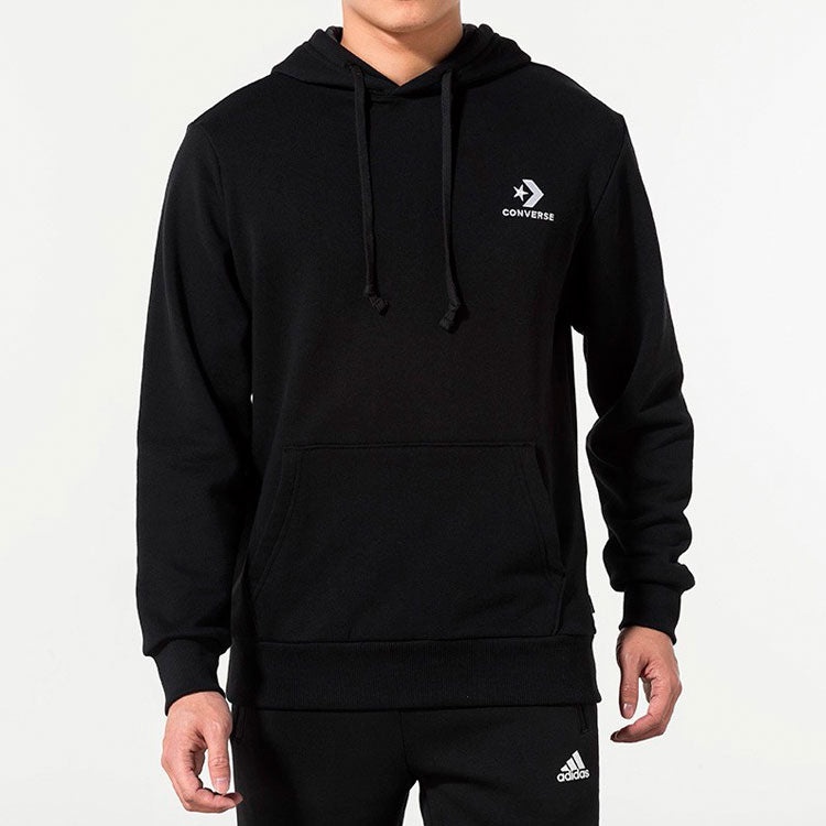 Converse Star Chevron Embroidered Pullover Sweatshirt 'Black' 10008926-A01 - 3