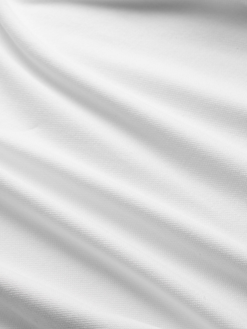 Derek Rose Men's Polo Shirt Ramsay Pique Cotton Tencel White outlook