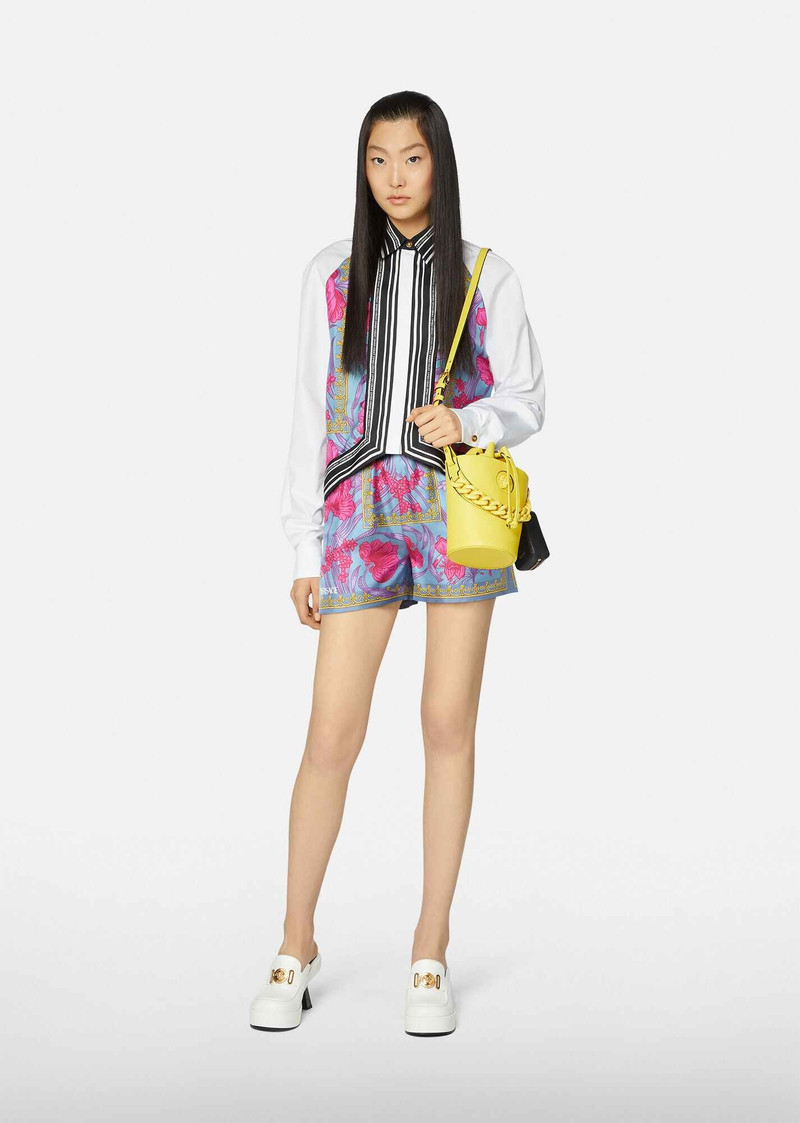 Acid Bouquet Silk Shorts 4