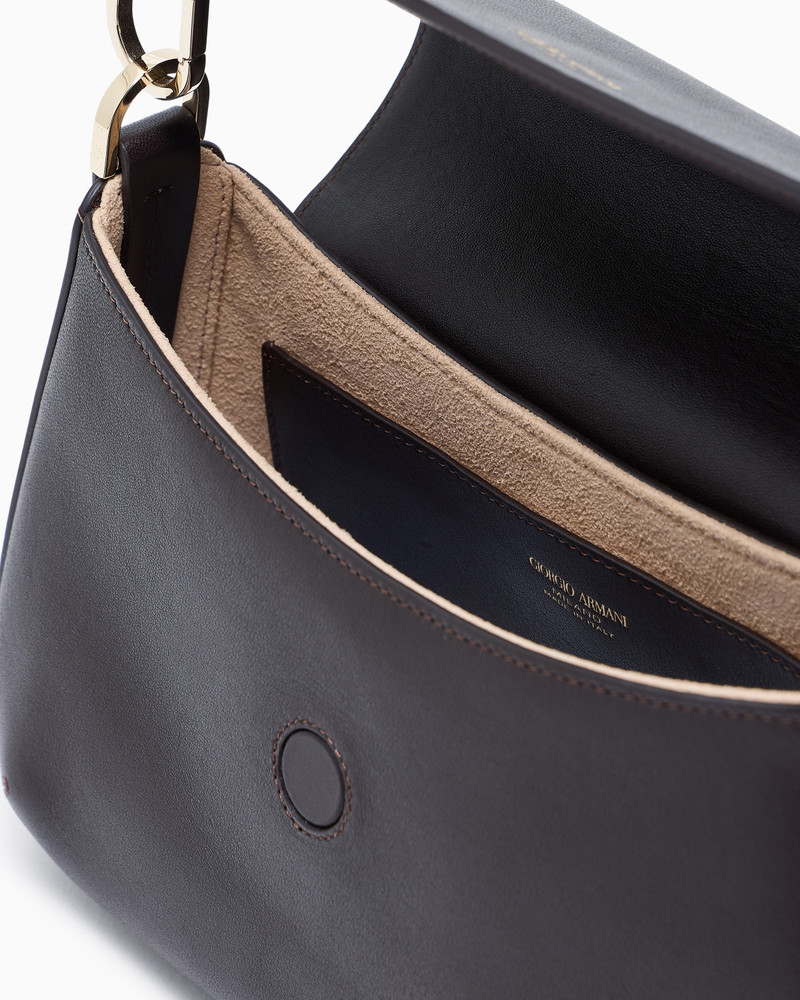 Small la Prima soft baguette bag in nappa leather 4