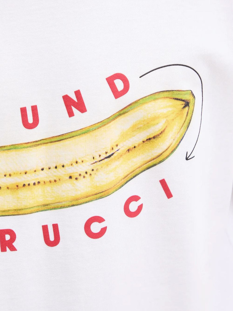 banana-print T-shirt 5