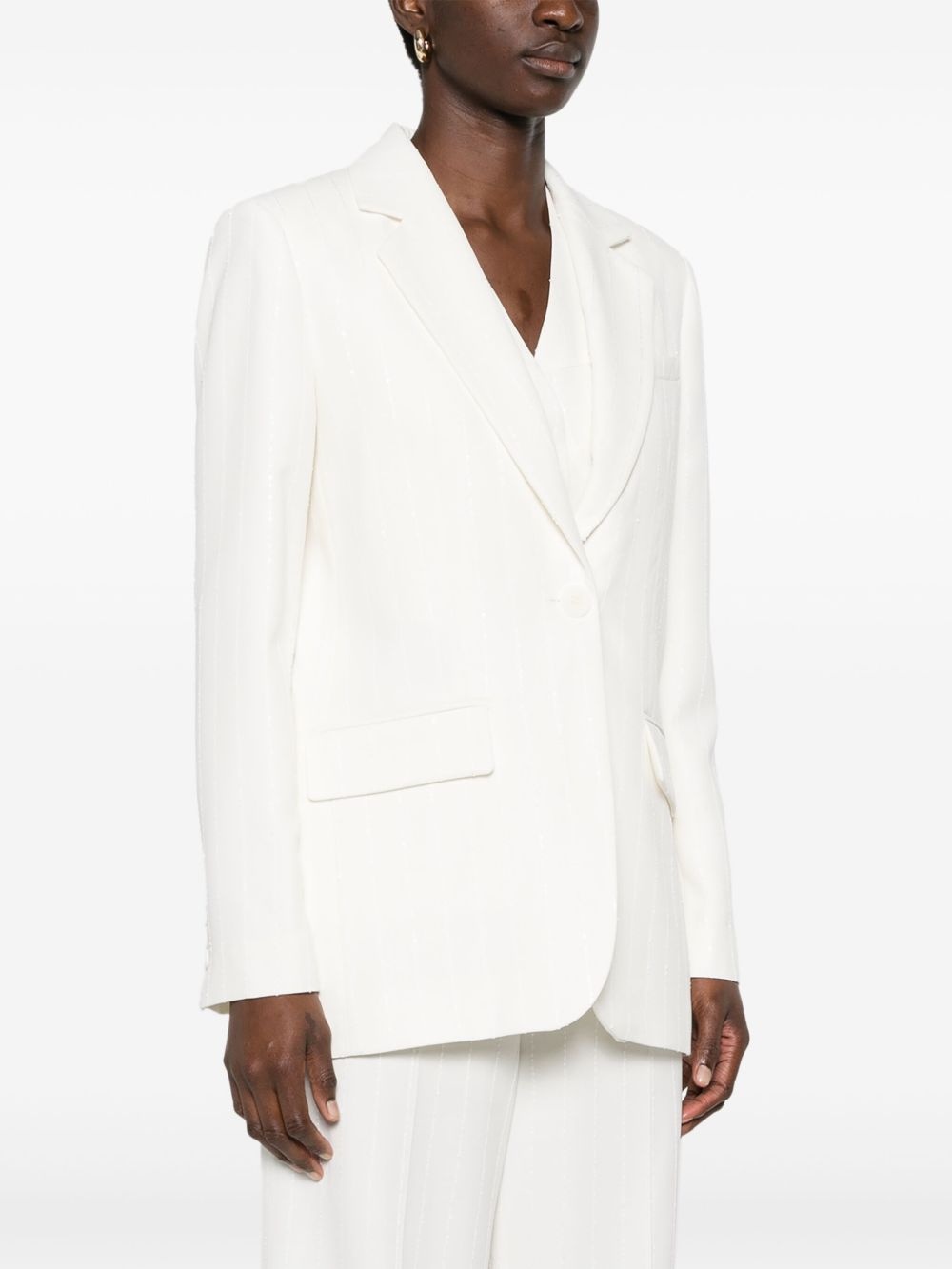 sequin-embellished blazer - 3