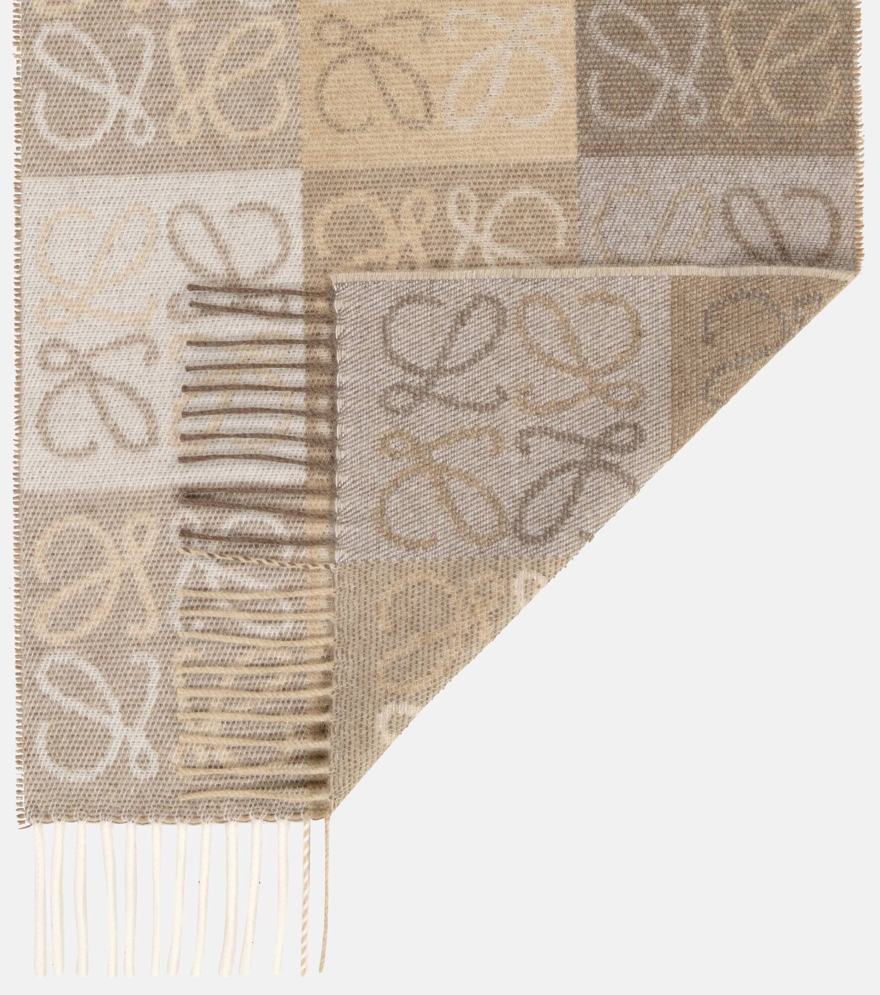 Anagram wool and cashmere scarf - 4