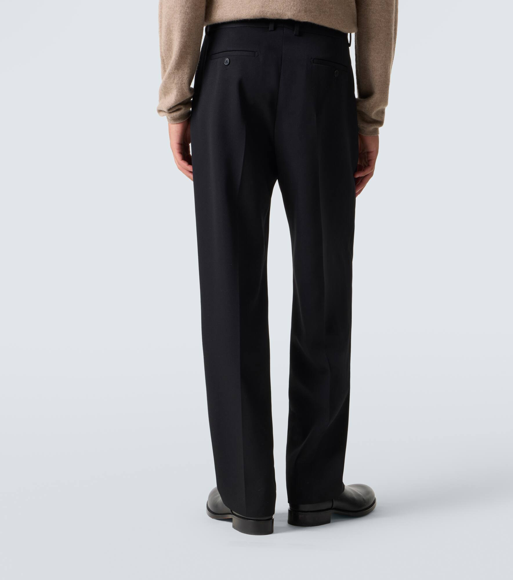 Zev virgin wool straight pants - 4