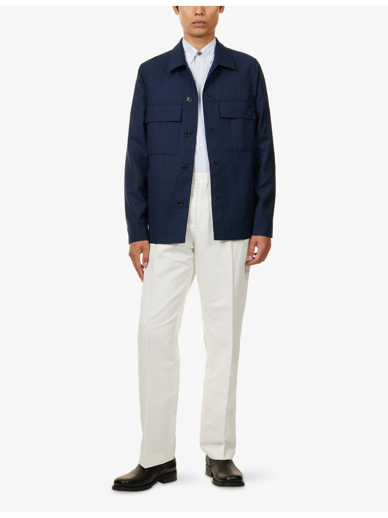 Paul Smith Relaxed-Fit Spread-Collar Wool Jacket outlook