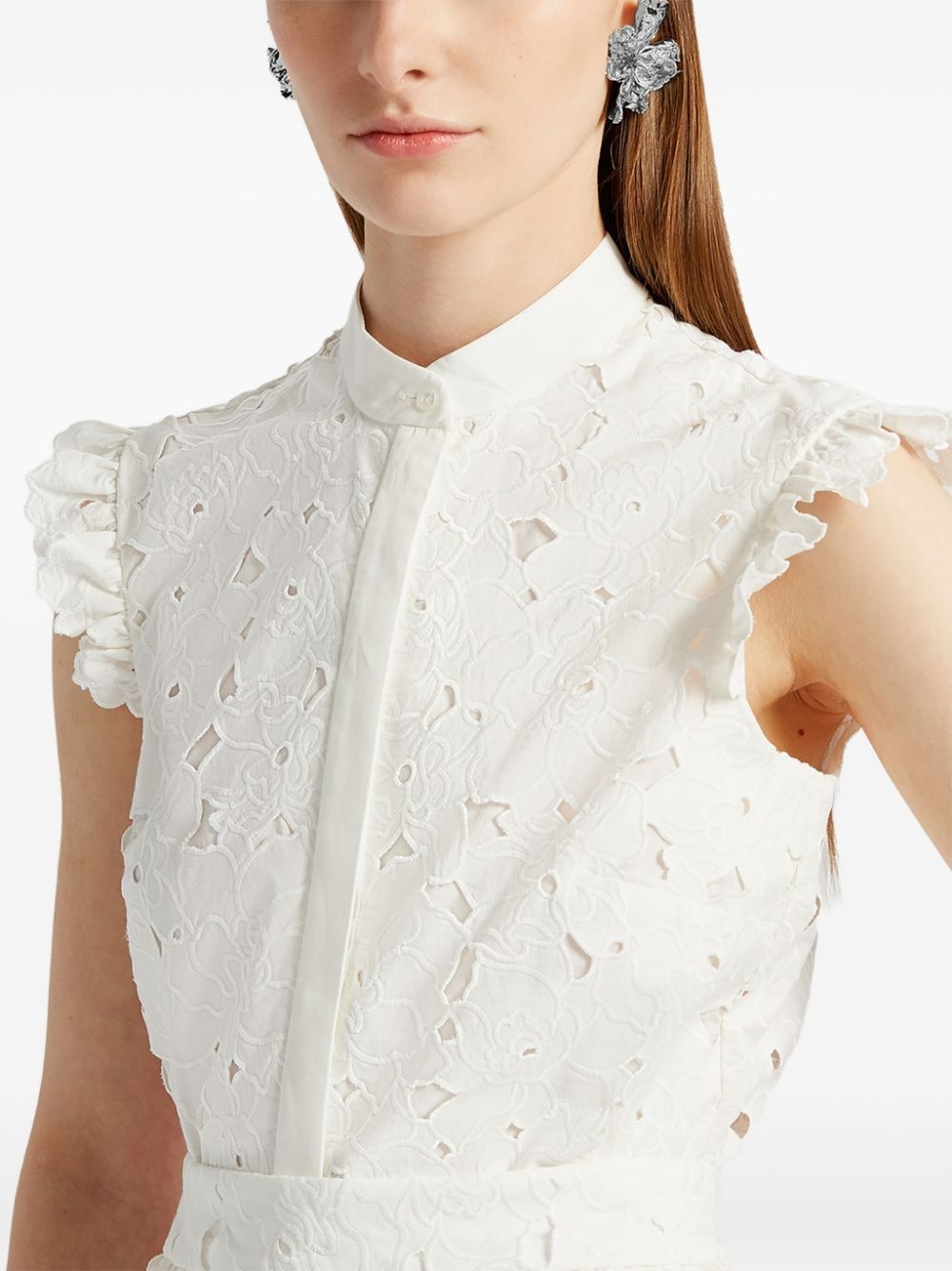 ruffle-detailing shirt - 6