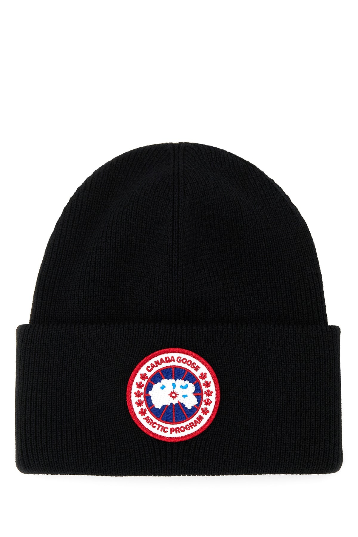 Black wool Arctic beanie hat - 1