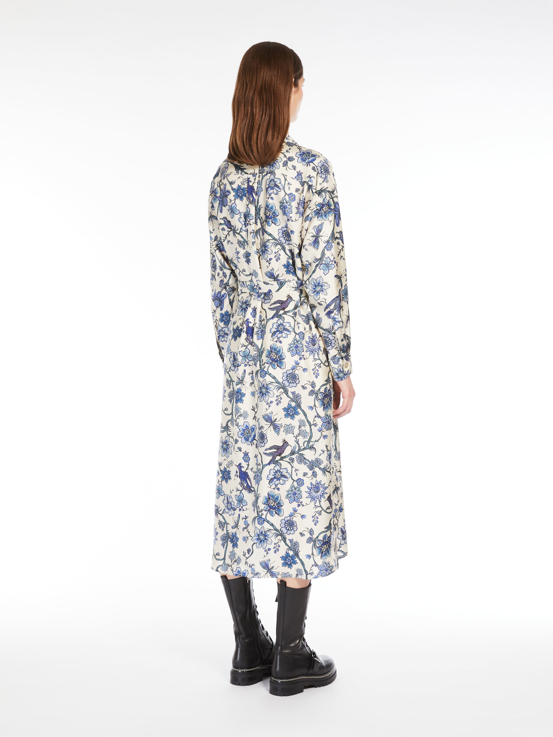 GAIA Printed silk shirt dress - 4