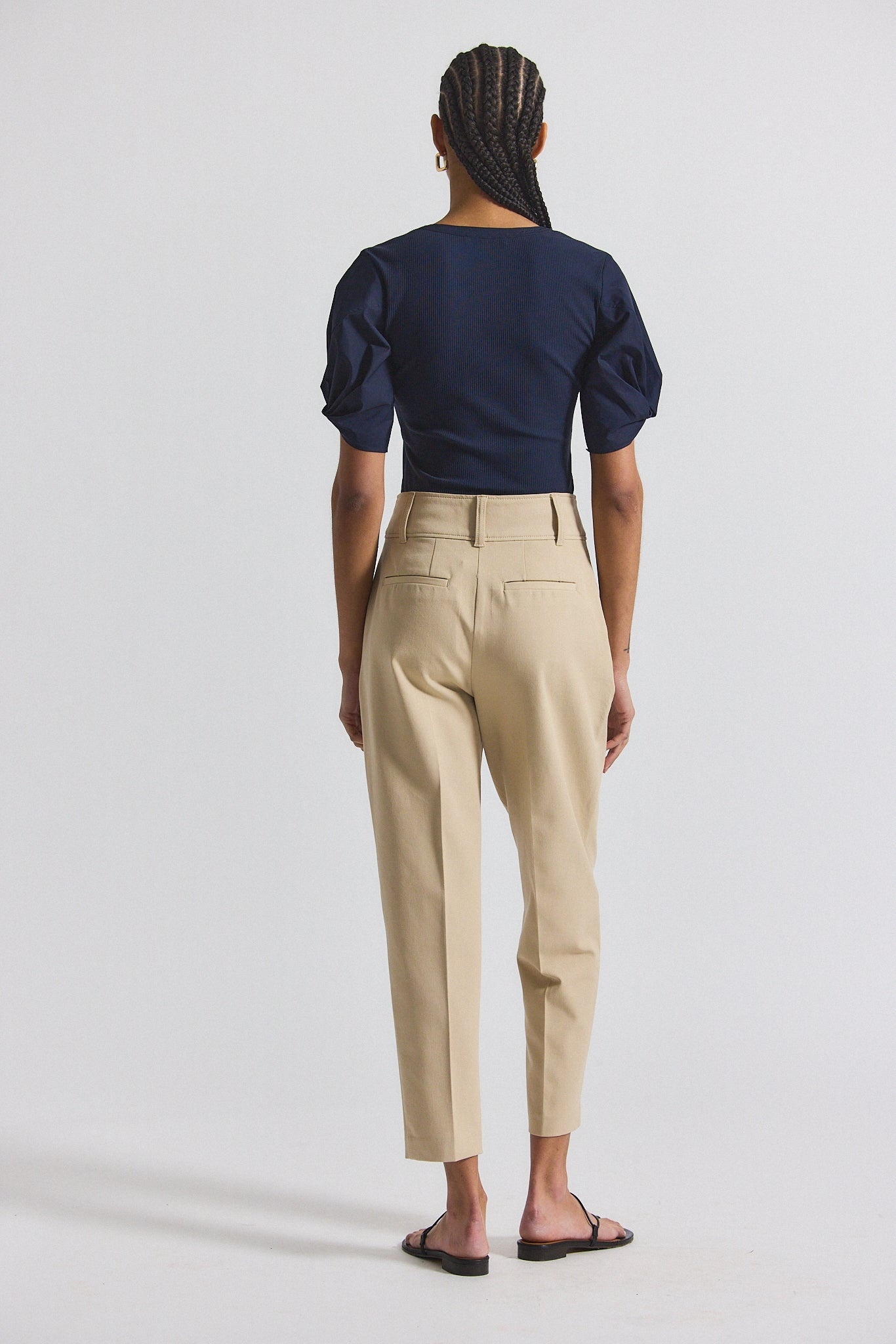 LEONIE PLEATED TAPERED PANT - 3