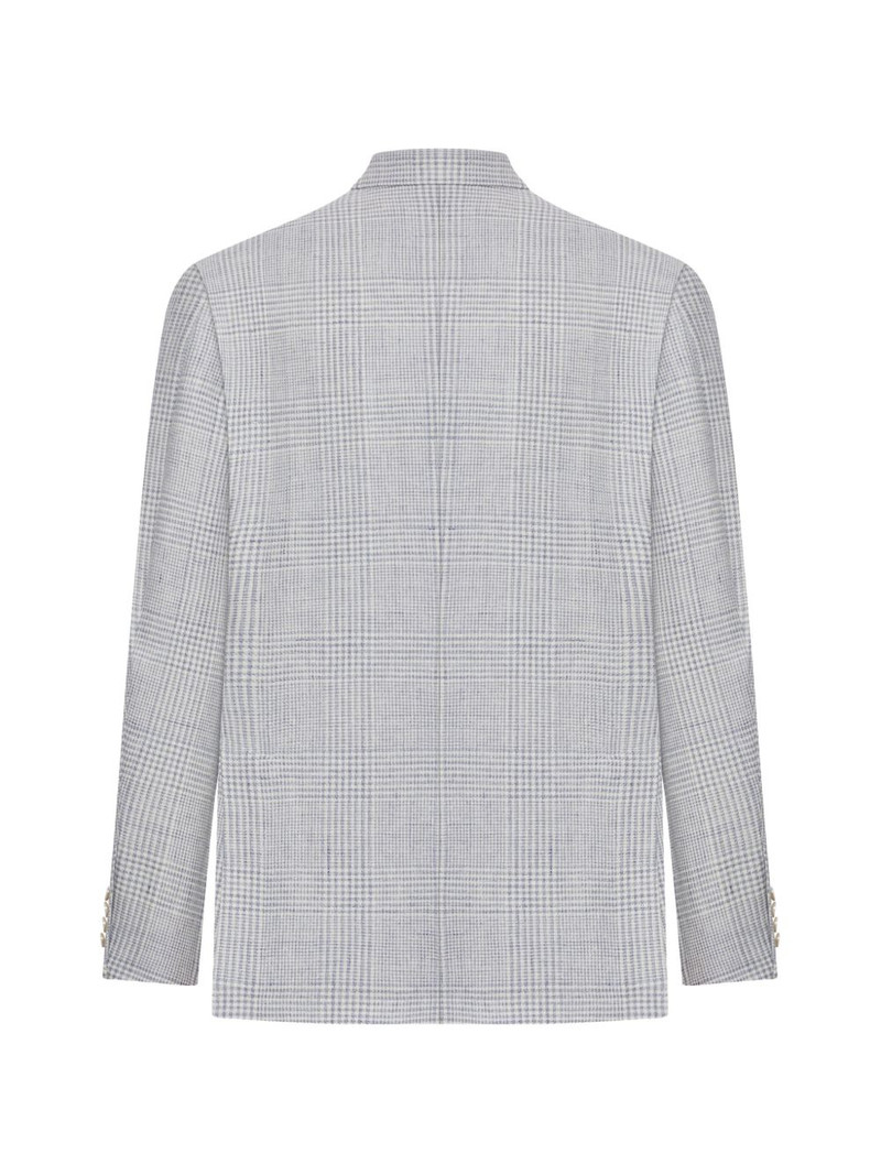 LARDINI plaid-check blazer outlook