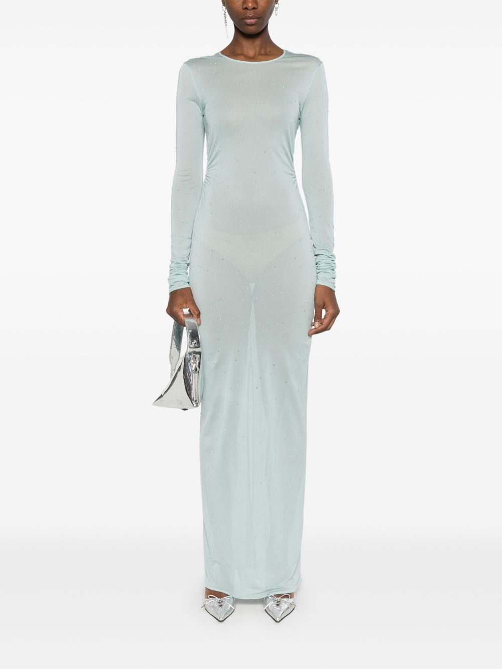 sheer maxi dress - 2