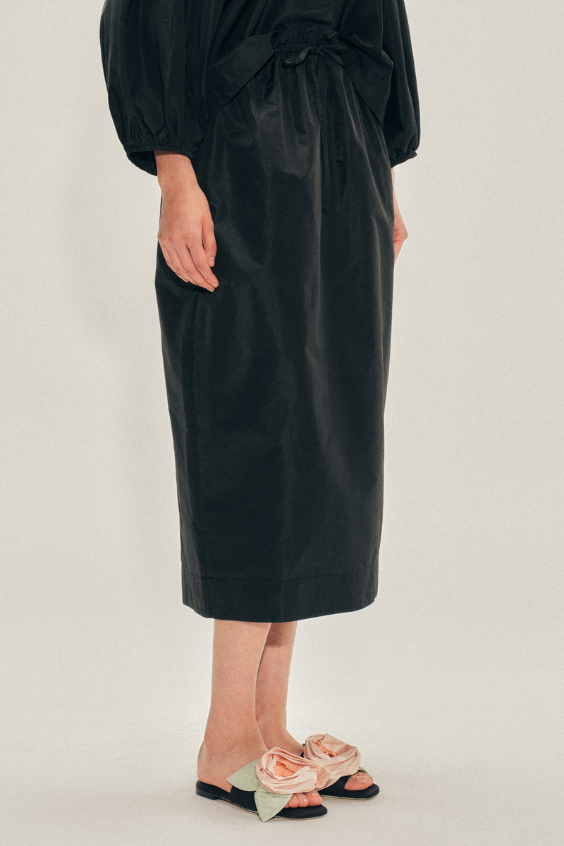 Gathered Waist Tulip Skirt 4