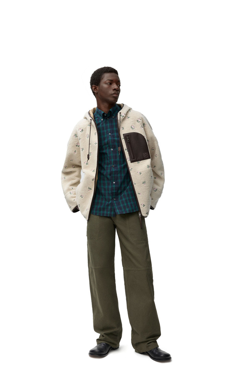 Loewe Hooded jacket in shearling outlook