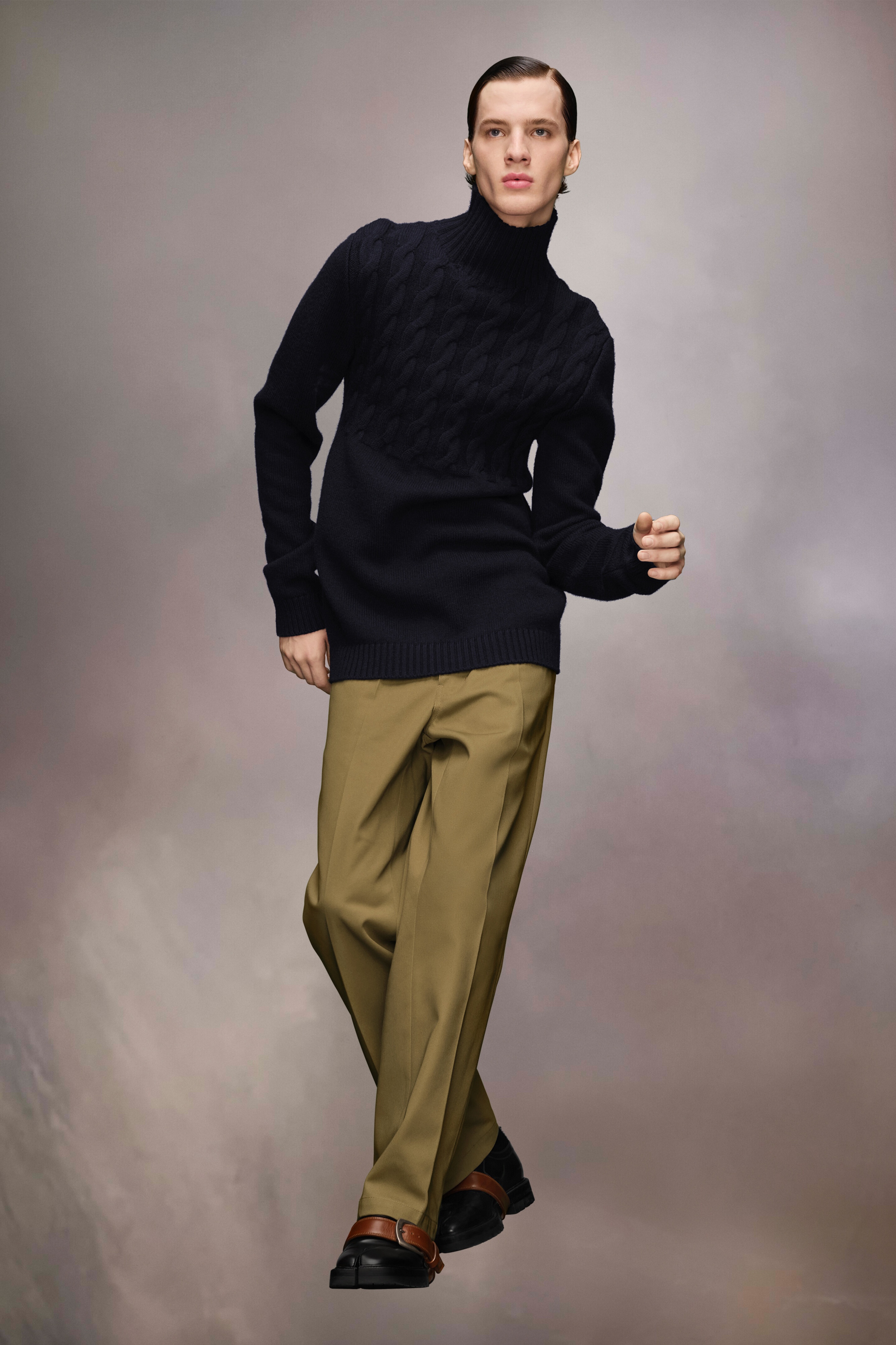 High-neck Virgin Wool Sweater - 3