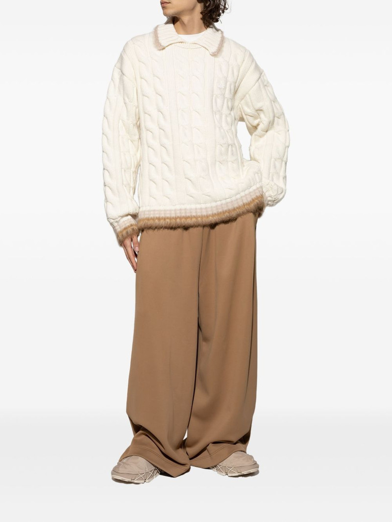 LACOSTE cable-knit sweater outlook