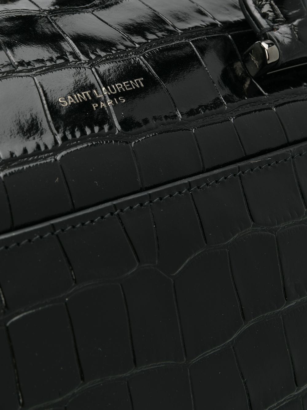 crocodile embossed duffle bag - 4