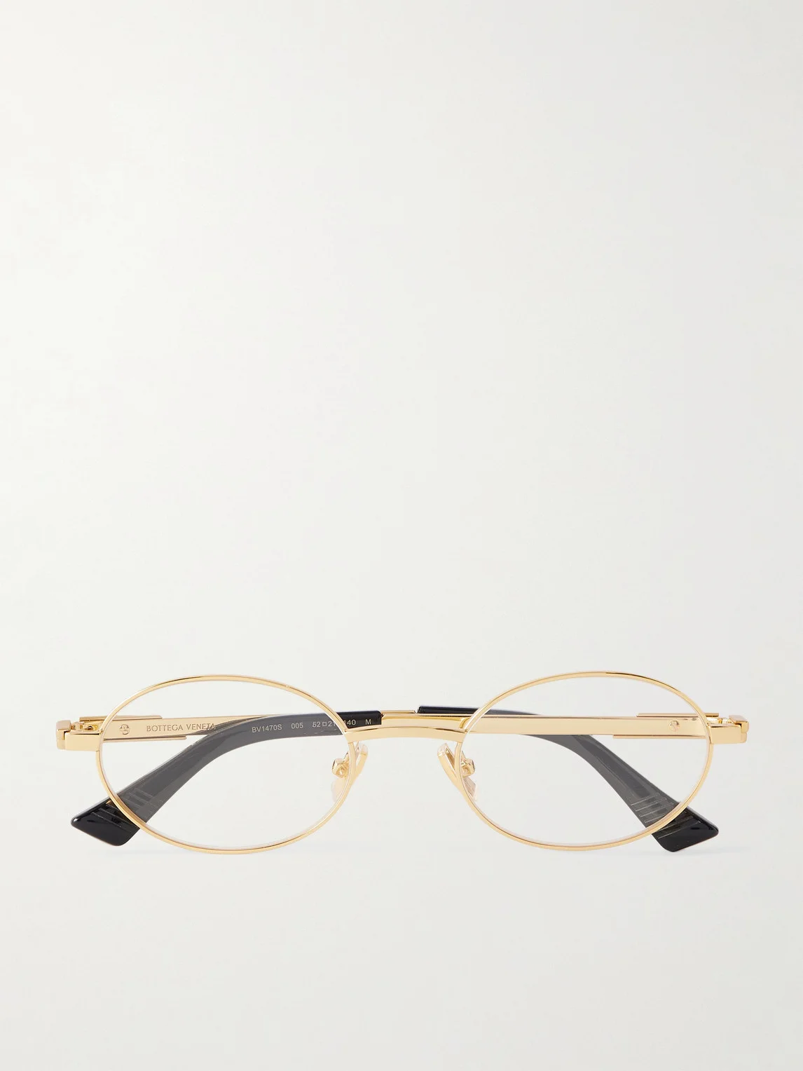 Stretch Panthos Oval-Frame Gold-Tone Optical Glasses - 1