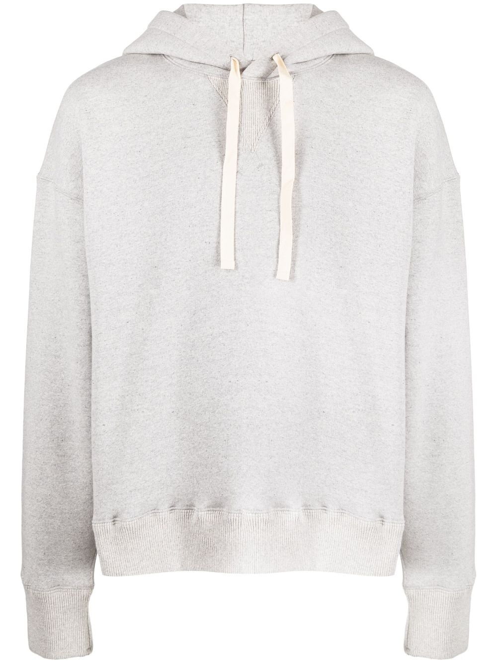 drop-shoulder drawstring hoodie - 1