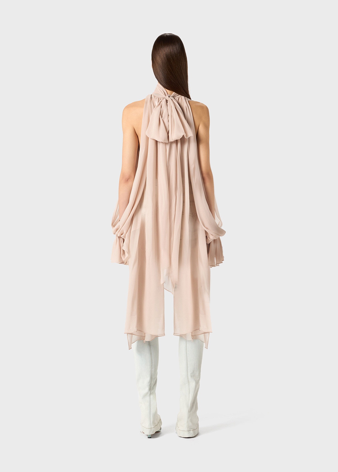 ASYMMETRIC BLOUSE IN GEORGETTE - 4