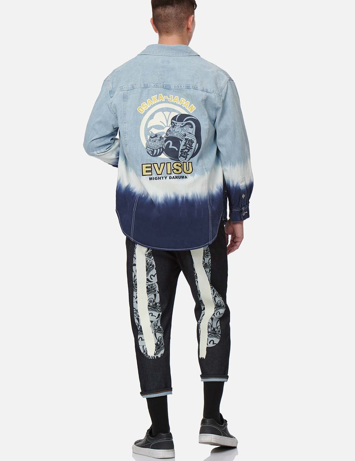 Tie-dye Denim Shirt Jacket - 5