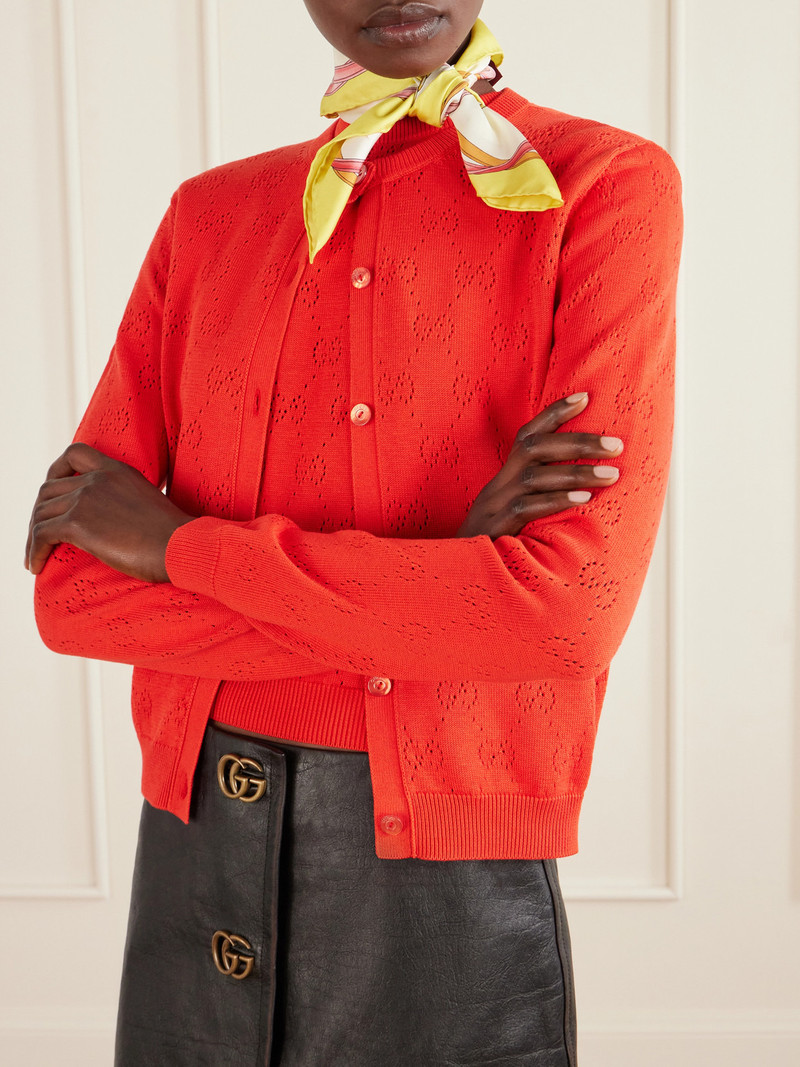 GUCCI Printed Silk-twill Scarf outlook