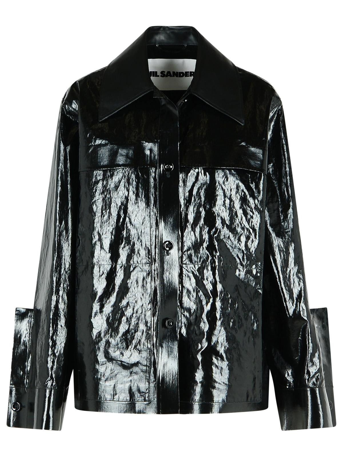Jil Sander Black Linen Jacket Women - 1