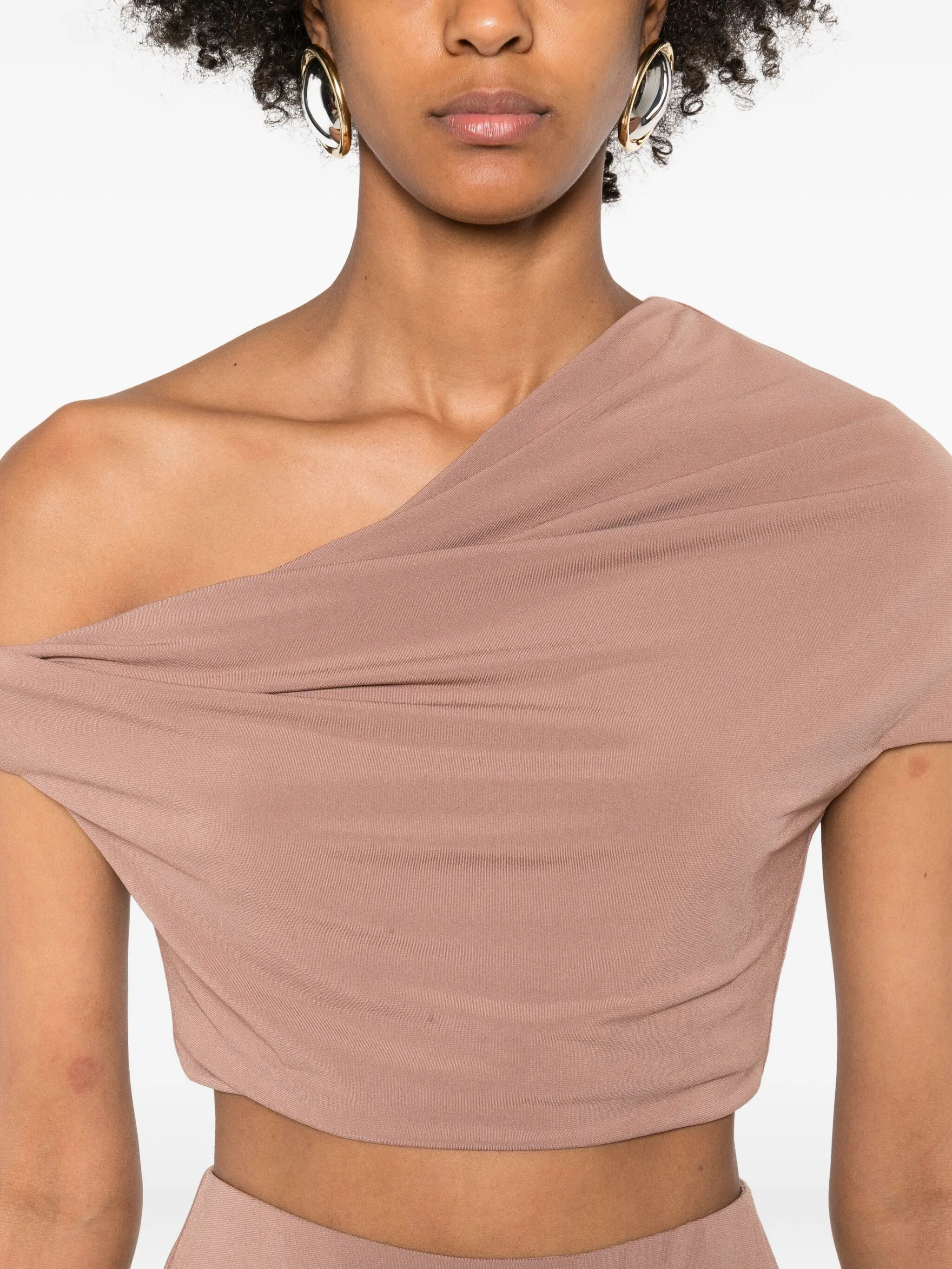 Ida draped short-sleeve top - 5