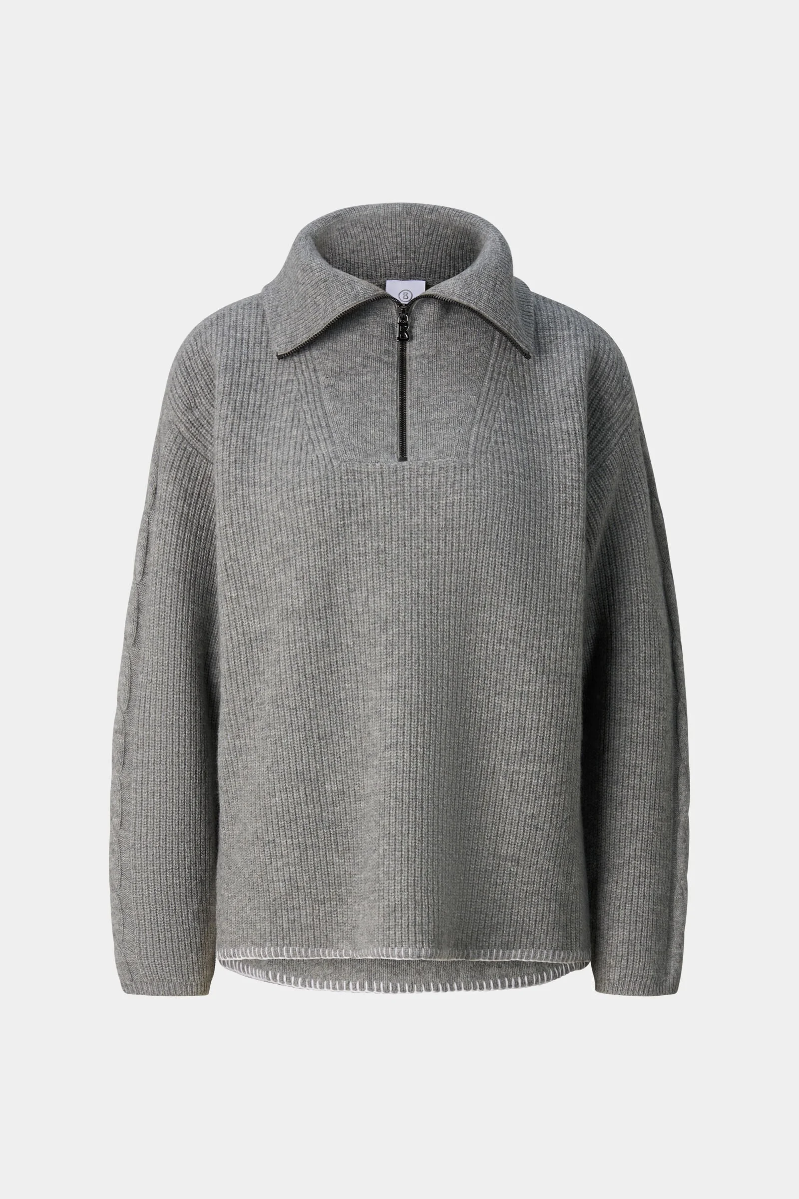 Larissa Virgin Wool Sweater in Gray - 1