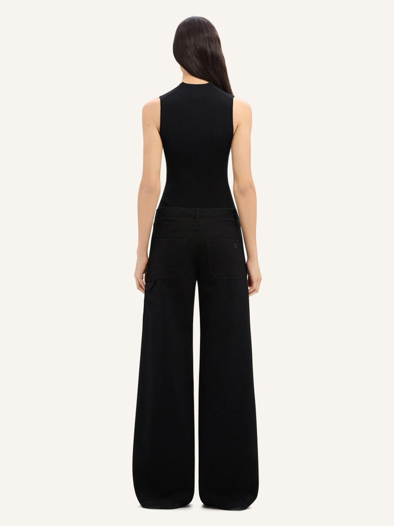 CONTRAST FRAME RIB KNIT TOP 4
