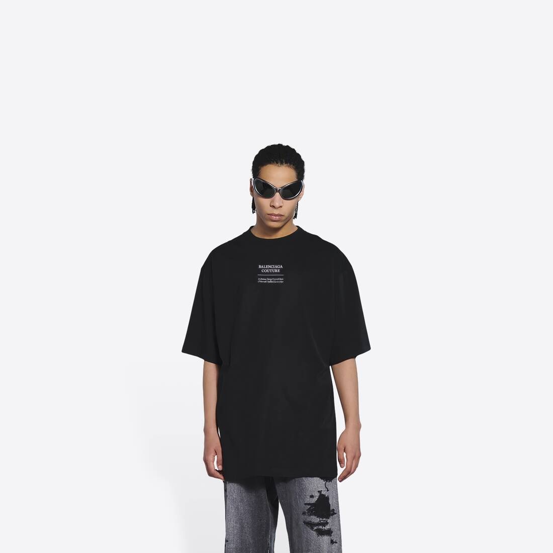 Men's Couture Boxy T-shirt in Black - 3