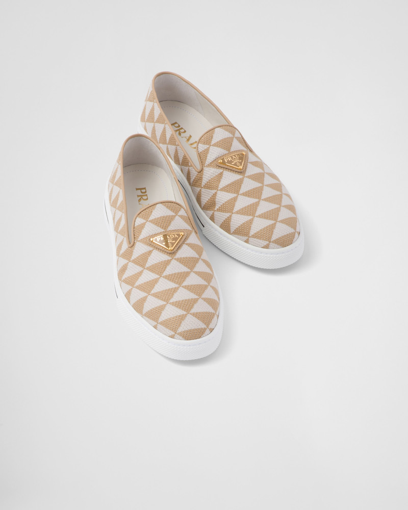 Embroidered fabric slip-on shoes 4