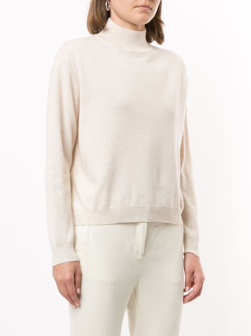 mock neck cashmere jumper - 3