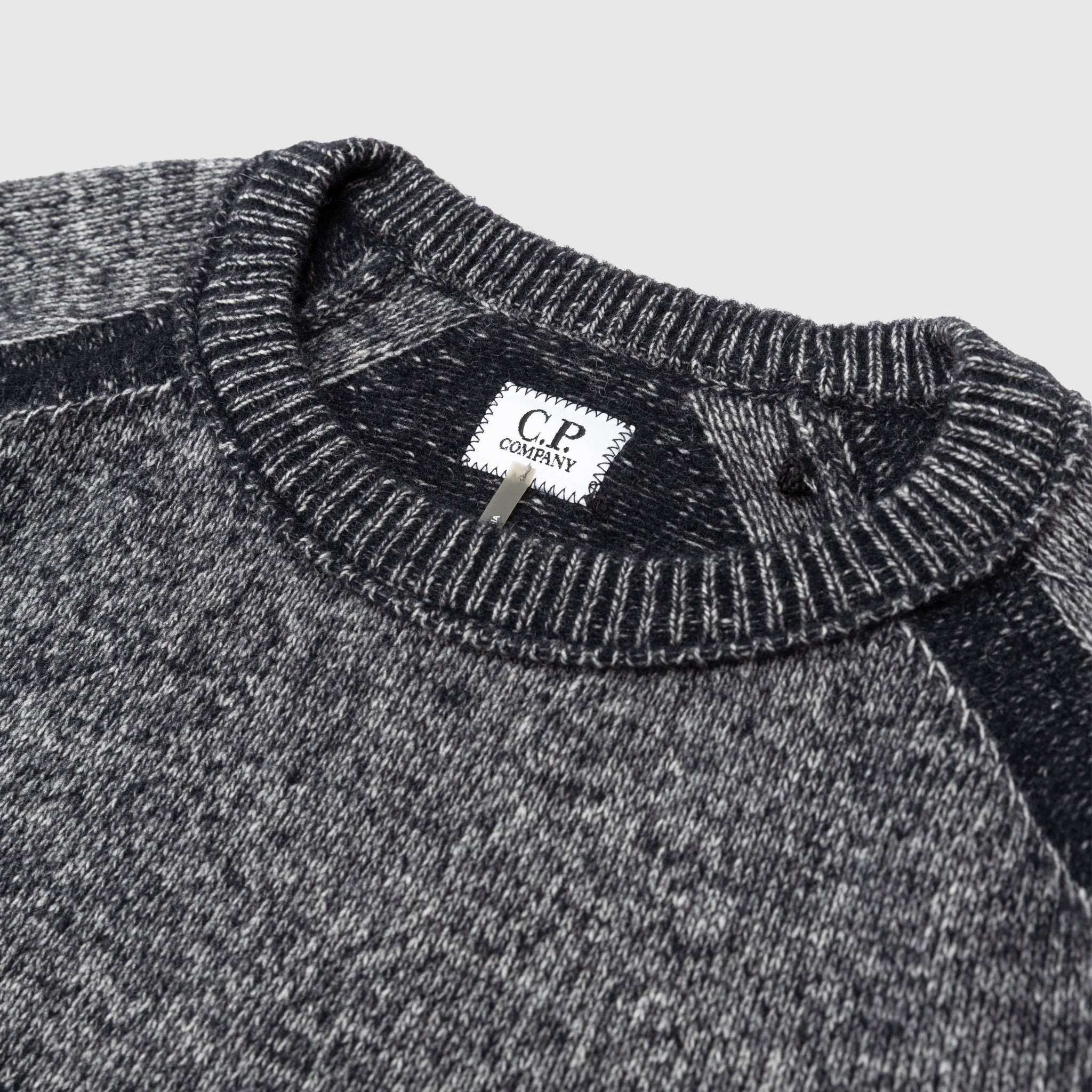 FLEECE CREWNECK KNIT SWEATER - 2