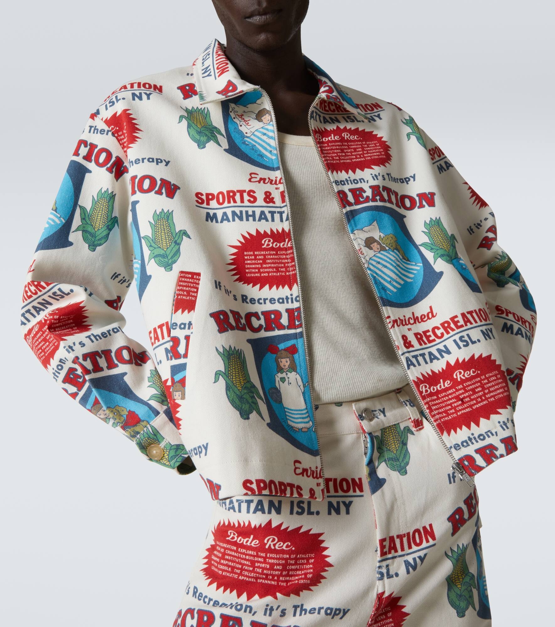 Enrichment printed cotton jacket - 5