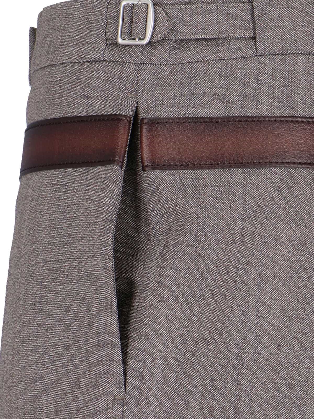 TROMPE-L'ŒIL BELTED PANTS - 4