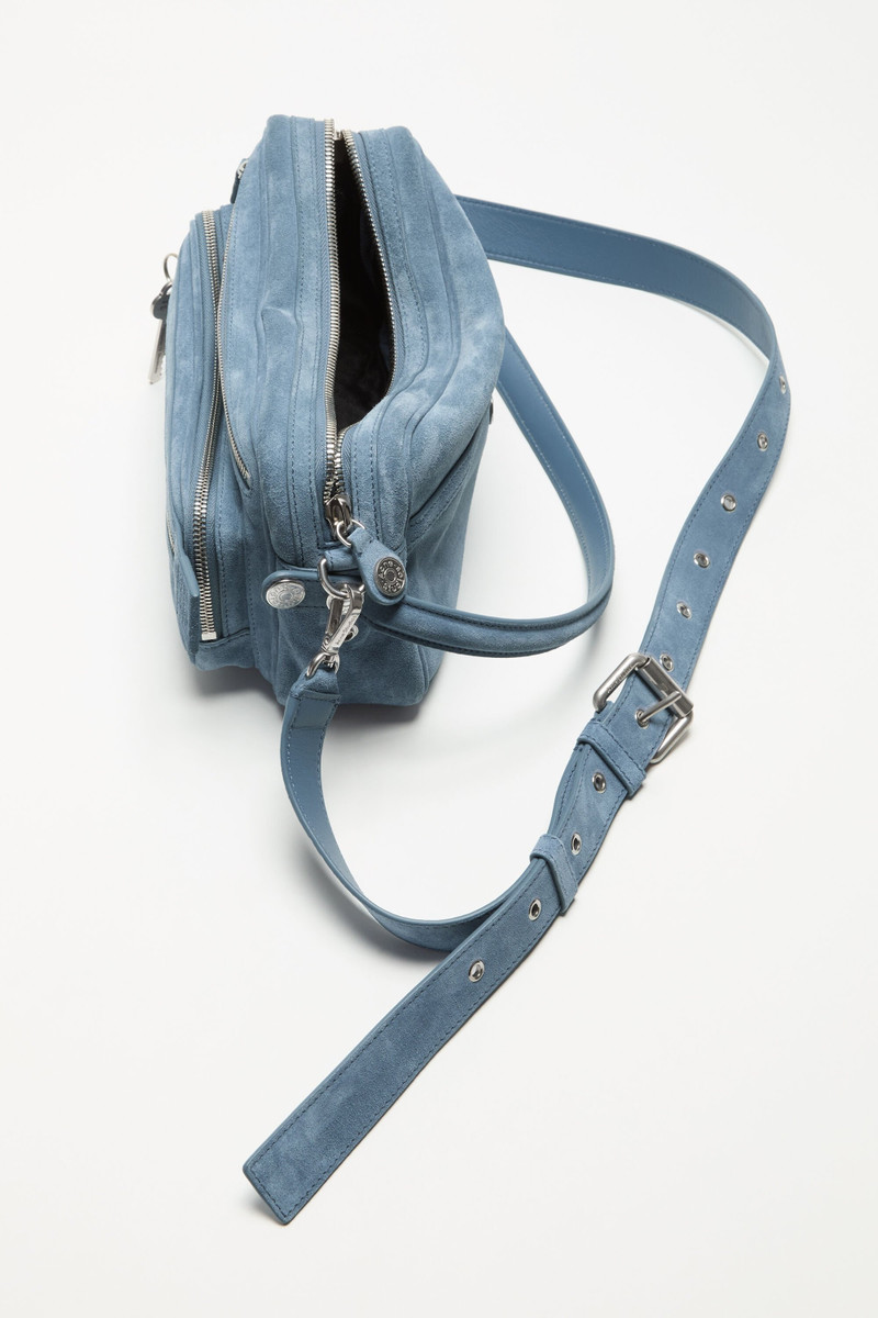 Acne Studios Camero Party Suede Bag - Denim Blue outlook
