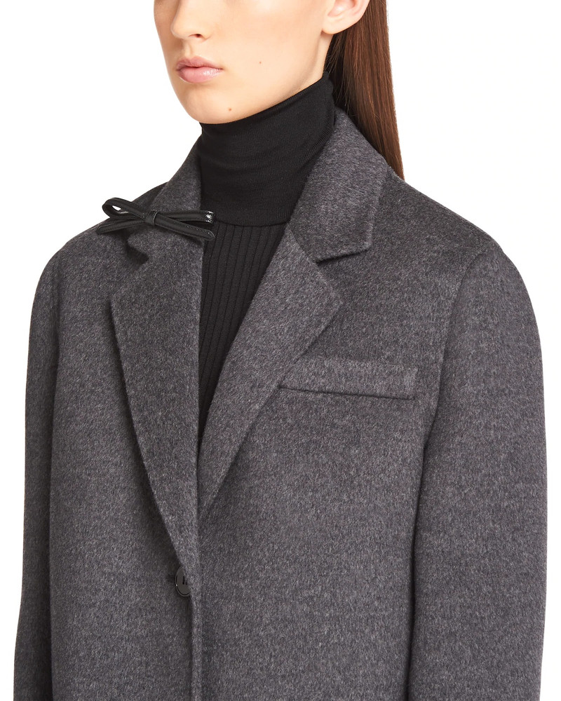Single-breasted double cashgora coat 5