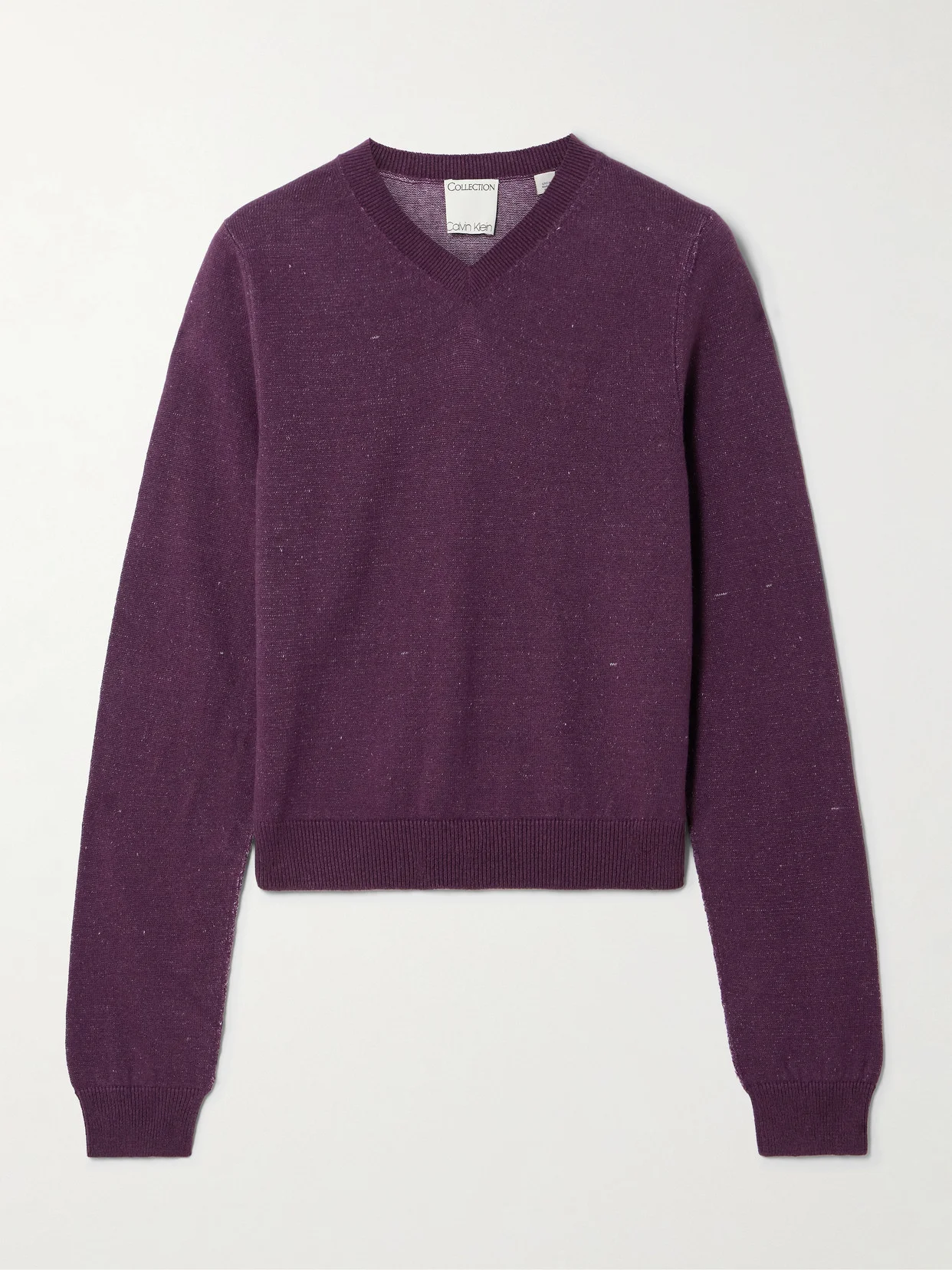 Celia Cropped Linen, Cashmere And Cotton-blend Sweater - 1