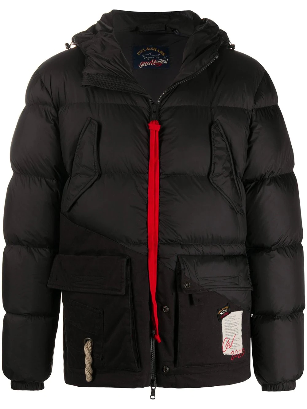 hooded padded jacket - 1