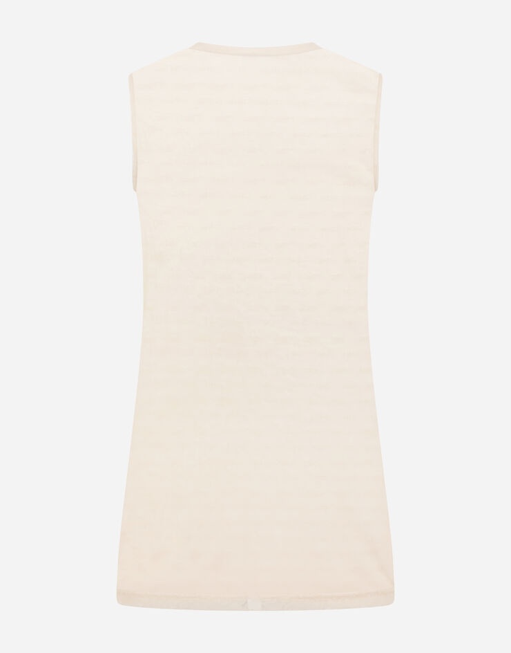 Jacquard tulle tank top - 3